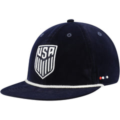 USMNT Unisex Snow Beach Corduroy Adjustable Hat Navy - FIFA World CUP