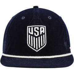 USMNT Unisex Snow Beach Corduroy Adjustable Hat Navy - FIFA World CUP