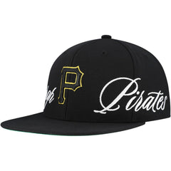Pittsburgh Pirates Mitchell & Ness Just Don x MLB Lux Script Snapback Hat - MLB