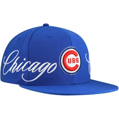 Chicago Cubs Mitchell & Ness Just Don x MLB Lux Script Snapback Hat - MLB