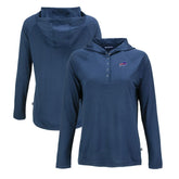 Buffalo Bills Cutter & Buck Women's Coastline Epic Comfort Eco Recycled Raglan Pullover Hoodie Navy | NFL