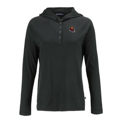 Washington Commanders Cutter & Buck Women's Coastline Epic Comfort Eco Recycled Raglan Pullover Hoodie Black | NFL