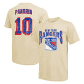 Artemi Panarin New York Rangers Majestic Threads Dynasty Name & Number Tri-Blend T-Shirt - Cream - NHL