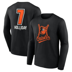 Jackson Holliday Baltimore Orioles Fastball Player Name & Number Long Sleeve T-Shirt - MLB