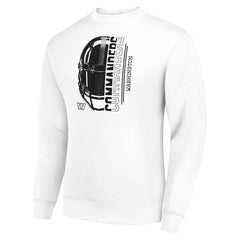 Washington Commanders Starter Half Helmet Team Graphic Tri-Blend Fleece Pullover Sweatshirt White | NFL