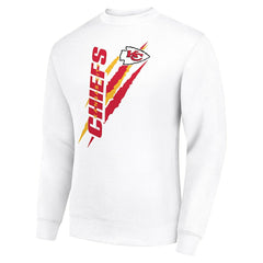 Kansas City Chiefs Starter Color Scratch Team Graphic Fleece Pullover Sweatshirt White | NFL