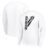 Las Vegas Raiders Starter Color Scratch Team Graphic Fleece Pullover Sweatshirt White | NFL