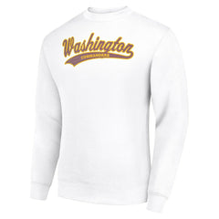 Washington Commanders Starter Tailsweep Team Graphic Tri-Blend Fleece Pullover Sweatshirt White | NFL