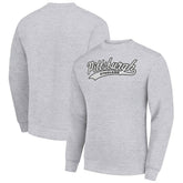 Pittsburgh Steelers Starter Tailsweep Team Graphic Tri-Blend Fleece Pullover Sweatshirt Heather Gray | NFL