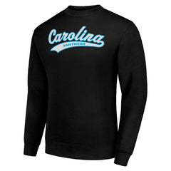 Carolina Panthers Starter Tailsweep Team Graphic Tri-Blend Fleece Pullover Sweatshirt Black | NFL
