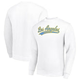 Los Angeles Chargers Starter Tailsweep Team Graphic Tri-Blend Fleece Pullover Sweatshirt White | NFL
