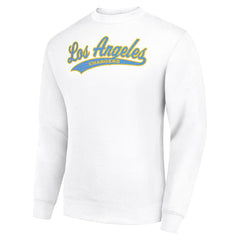 Los Angeles Chargers Starter Tailsweep Team Graphic Tri-Blend Fleece Pullover Sweatshirt White | NFL