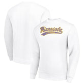 Minnesota Vikings Starter Tailsweep Team Graphic Tri-Blend Fleece Pullover Sweatshirt White | NFL