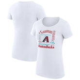 Arizona Diamondbacks G-III 4Her by Carl Banks Women's Super-Slim Fit Lightweight Collage Team Graphic Crew Neck T-Shirt - MLB