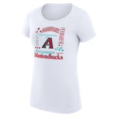 Arizona Diamondbacks G-III 4Her by Carl Banks Women's Super-Slim Fit Lightweight Collage Team Graphic Crew Neck T-Shirt - MLB