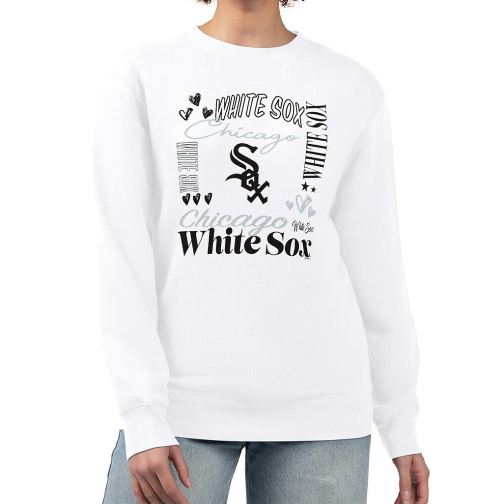 Chicago White Sox G-III 4Her by Carl Banks Women's Collage Team Graphic Fleece Pullover Hoodie - MLB