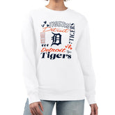Detroit Tigers G-III 4Her by Carl Banks Women's Collage Team Graphic Fleece Pullover Hoodie - MLB