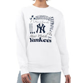 New York Yankees G-III 4Her by Carl Banks Women's Collage Team Graphic Fleece Pullover Hoodie - MLB