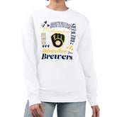 Milwaukee Brewers G-III 4Her by Carl Banks Women's Collage Team Graphic Fleece Pullover Hoodie - MLB