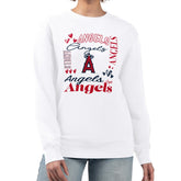 Los Angeles Angels G-III 4Her by Carl Banks Women's Collage Team Graphic Fleece Pullover Hoodie - MLB