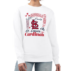 St. Louis Cardinals G-III 4Her by Carl Banks Women's Collage Team Graphic Fleece Pullover Hoodie - MLB