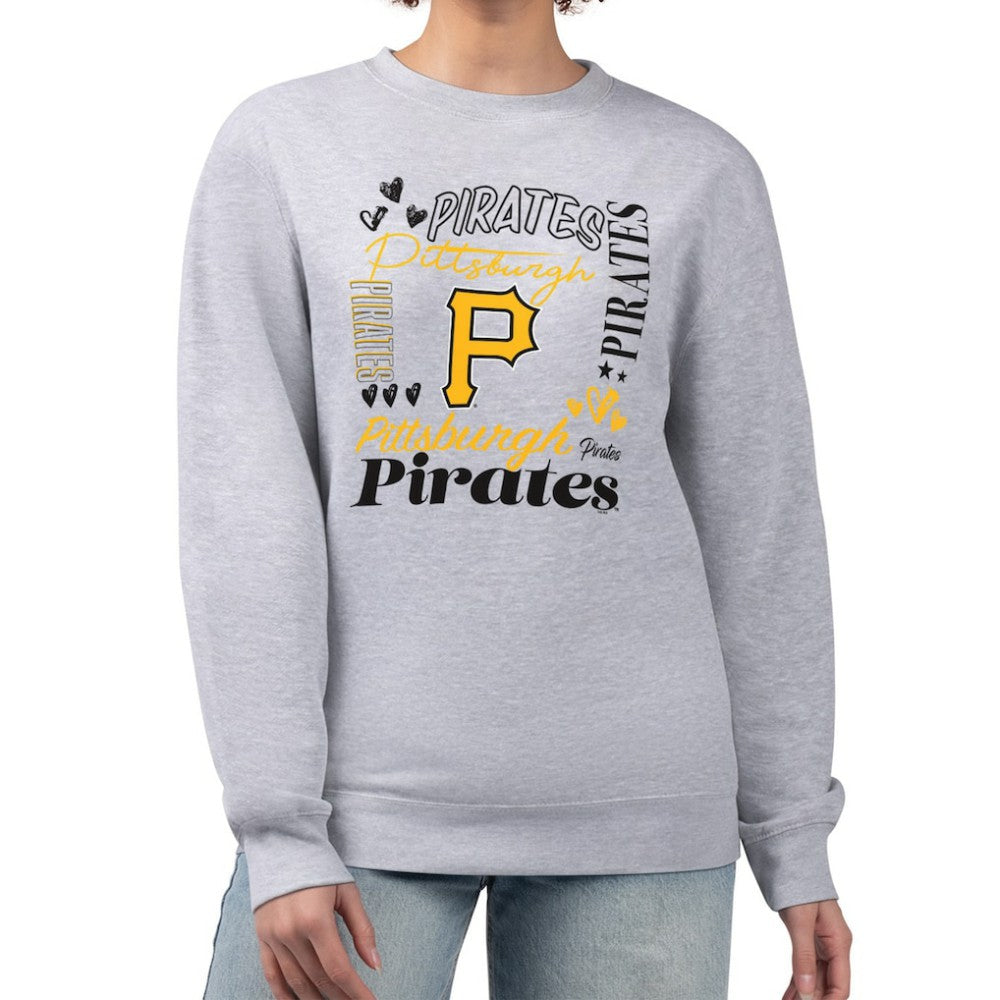 Pittsburgh Pirates G-III 4Her by Carl Banks Women's Collage Team Graphic Fleece Pullover Hoodie - MLB