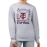 Minnesota Twins G-III 4Her by Carl Banks Women's Collage Team Graphic Fleece Pullover Hoodie - MLB