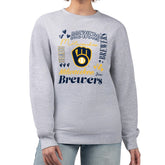 Milwaukee Brewers G-III 4Her by Carl Banks Women's Collage Team Graphic Fleece Pullover Hoodie - MLB