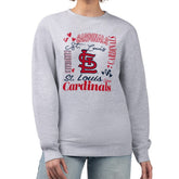 St. Louis Cardinals G-III 4Her by Carl Banks Women's Collage Team Graphic Fleece Pullover Hoodie - MLB