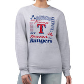 Texas Rangers G-III 4Her by Carl Banks Women's Collage Team Graphic Fleece Pullover Hoodie - MLB