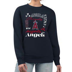 Los Angeles Angels G-III 4Her by Carl Banks Women's Collage Team Graphic Fleece Pullover Hoodie - MLB