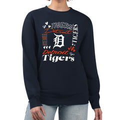 Detroit Tigers G-III 4Her by Carl Banks Women's Collage Team Graphic Fleece Pullover Hoodie - MLB