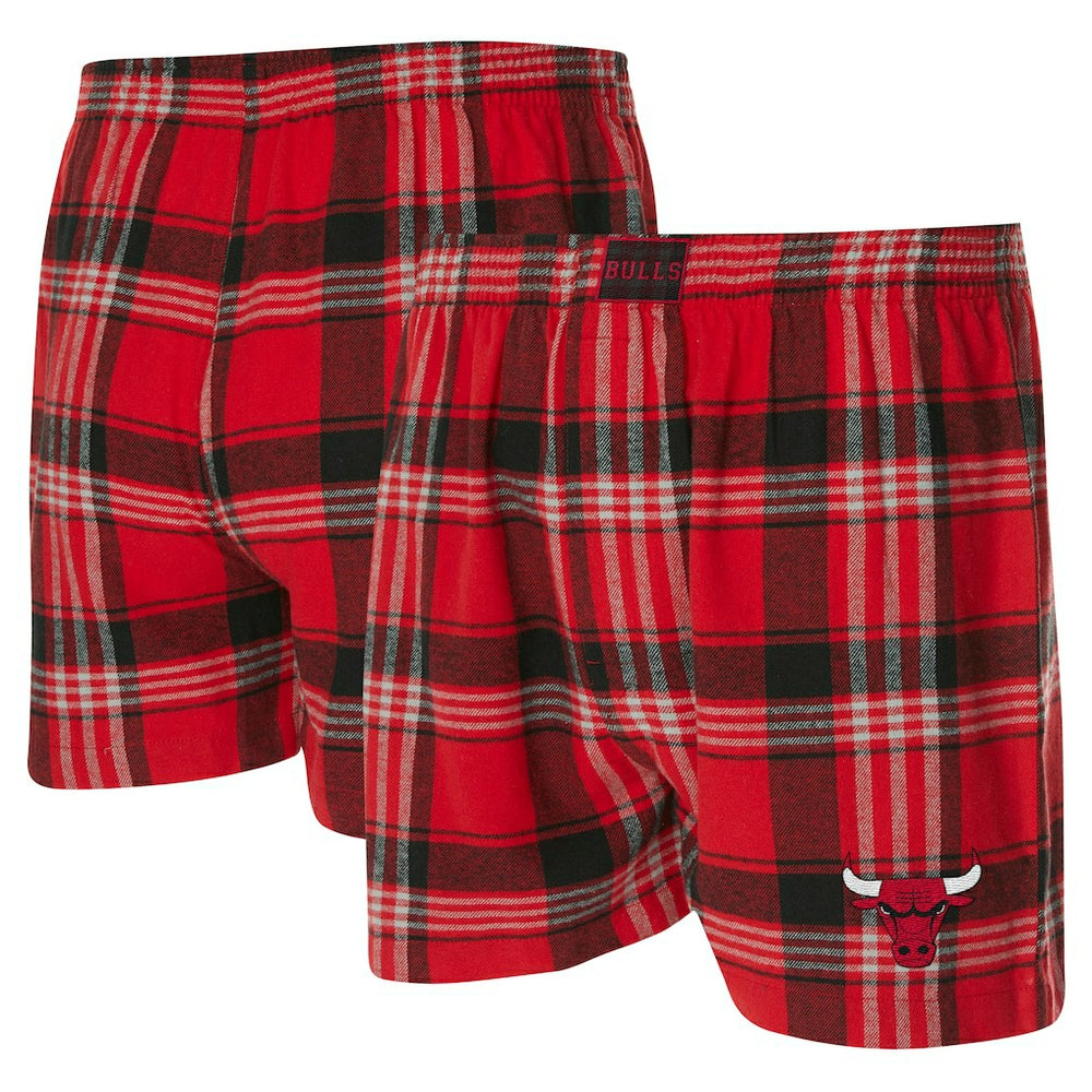 Chicago Bulls Concepts Sport Region Flannel Boxer Short Red - NBA