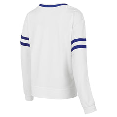 Philadelphia 76ers Concepts Sport Women's Borough Pullover Sweatshirt White - NBA