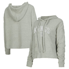 Sacramento Kings Concepts Sport Women's Ventura Comfy Pullover Hoodie Gray - NBA