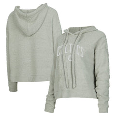 Boston Celtics Concepts Sport Women's Ventura Comfy Pullover Hoodie Gray - NBA