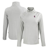California Angels Cutter & Buck Women's Cooperstown Collection Coastline Epic Comfort Eco Recycled Funnel Neck Raglan Pullover Top - MLB