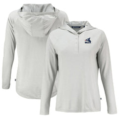 Chicago White Sox Cutter & Buck Women's Cooperstown Collection Coastline Epic Comfort Eco Recycled Hoodie Raglan Long Sleeve T-Shirt - MLB