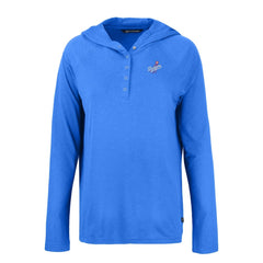 Los Angeles Dodgers Cutter & Buck Women's Cooperstown Collection Coastline Epic Comfort Eco Recycled Hoodie Raglan Long Sleeve T-Shirt - MLB