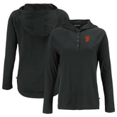 San Francisco Giants Cutter & Buck Women's Coastline Epic Comfort Eco Recycled Hoodie Raglan Long Sleeve T-Shirt - MLB