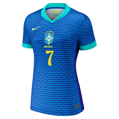 Vini Jr. Brazil National Team Women's 2024 Away Replica Jersey Blue | Nike Online