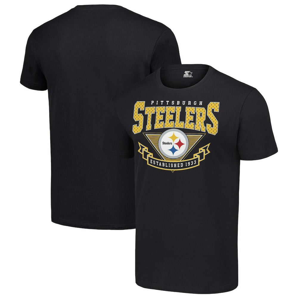 Pittsburgh Steelers Starter 80s Inspired Team Logo T-Shirt Black | NFL