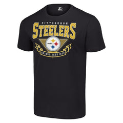 Pittsburgh Steelers Starter 80s Inspired Team Logo T-Shirt Black | NFL