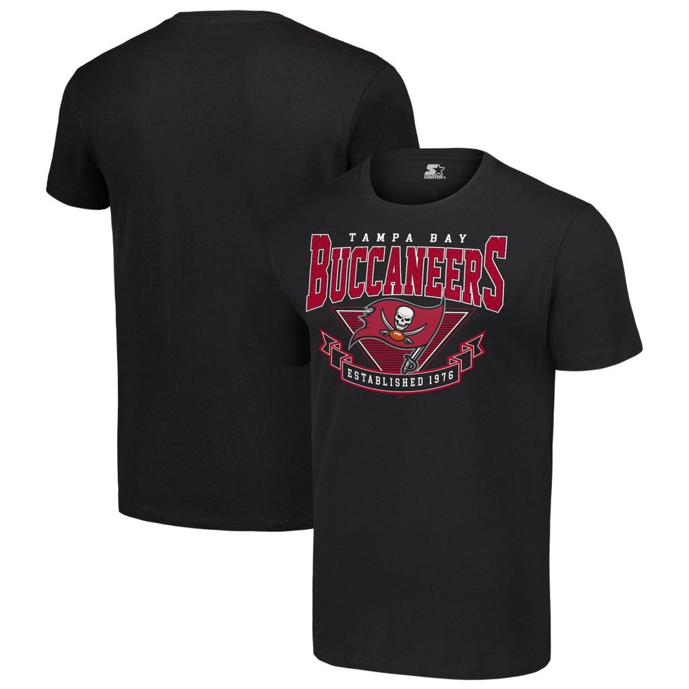 Tampa Bay Buccaneers Starter 80s Inspired Team Logo T-Shirt Black | NFL