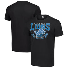 Detroit Lions Starter 80s Inspired Team Logo T-Shirt Black | NFL