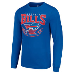 Buffalo Bills Starter '80s Inspired Team Logo Long Sleeve T-Shirt Royal | NFL