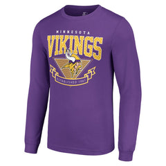 Minnesota Vikings Starter '80s Inspired Team Logo Long Sleeve T-Shirt Purple | NFL