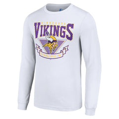 Minnesota Vikings Starter '80s Inspired Team Logo Long Sleeve T-Shirt White | NFL