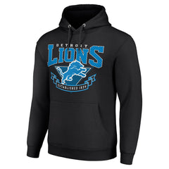 Detroit Lions Starter ‘80s Inspired Pullover Hoodie Black | NFL