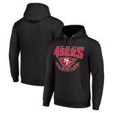 San Francisco 49ers Starter ‘80s Inspired Pullover Hoodie Black | NFL